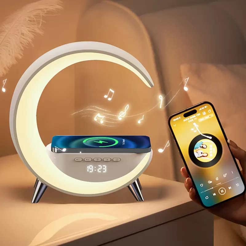 Wireless charger Bluetooth Speaker Light
