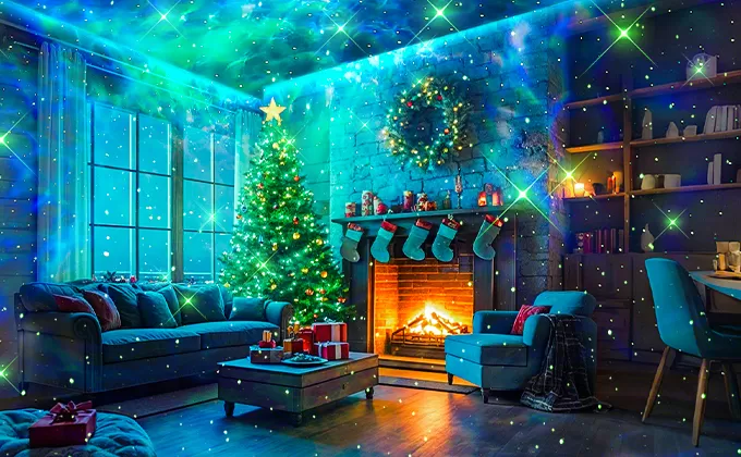 How Aurora Projector Lights Enhance Christmas Decor