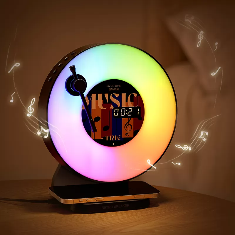 WH-J11 Vertical Turntable Wireless Charging Speaker