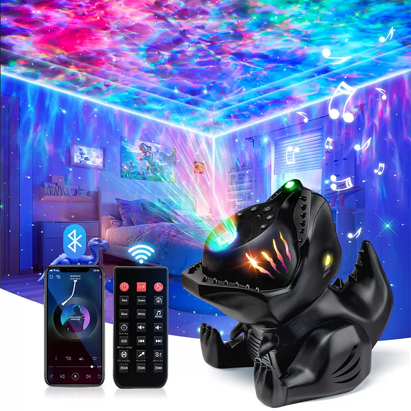 WH-E23 Iron Dinosaur Galaxy Projector Light