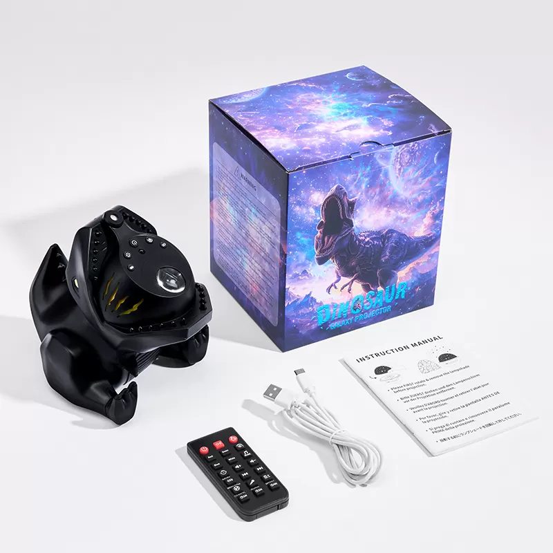 WH-E23 Iron Dinosaur Galaxy Projector Light