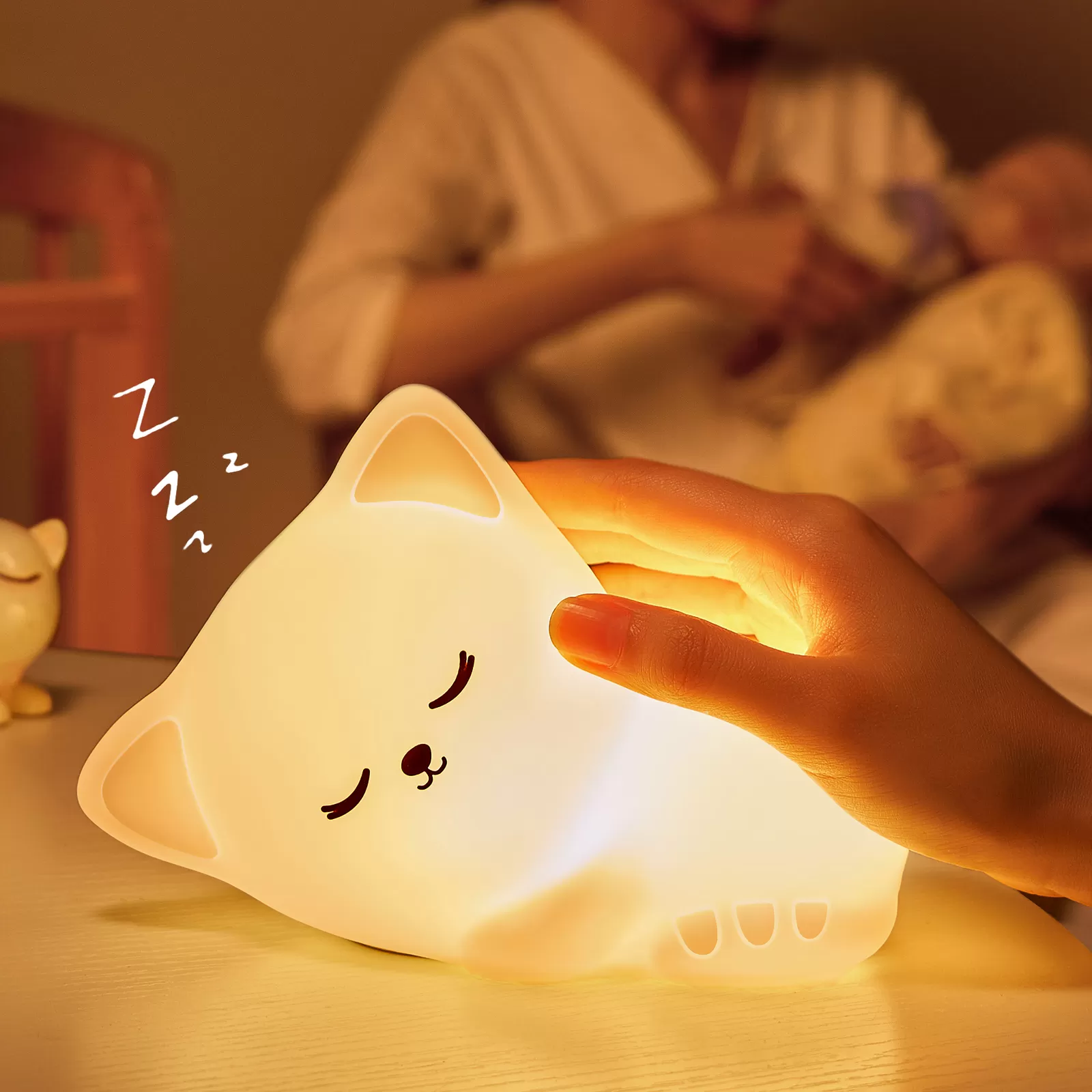 WH-A16 Sleeping Kitten Night Light