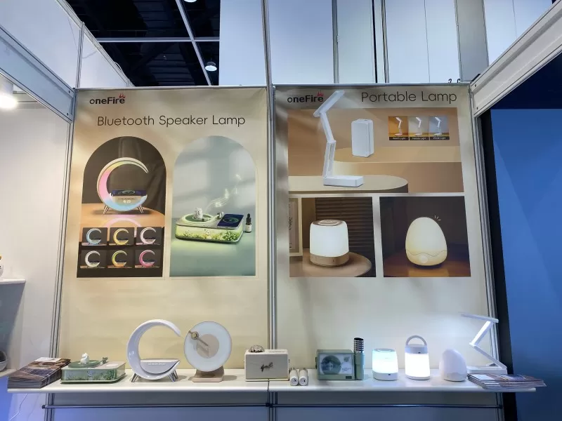 Onefire Impresses at Hong Kong International Autumn Lighting Fair 2025 with Next-Generation Bluetooth Speaker Lamps Onefire Impresses at Hong Kong International Autumn Lighting Fair 2025 with Next-Generation Bluetooth Speaker Lamps